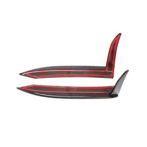 Séparateur de pare-choc arrière en Fiber de carbone, 2 pièces, pour <span class=keywords><strong>Porsche</strong></span> 991, <span class=keywords><strong>911</strong></span> <span class=keywords><strong>Carrera</strong></span> <span class=keywords><strong>4</strong></span> <span class=keywords><strong>GTS</strong></span> 991 T 3.0, 2017 — 2019 - Product Image 2