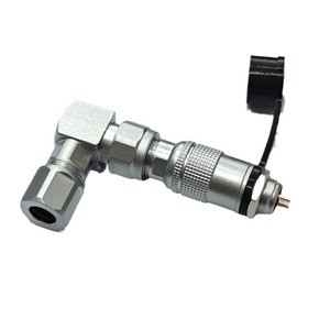 Conector Impermeable de Ángulo Recto YC8, Enchufe Redondo M8, Montaje en Panel de Aleación de Zinc, Salida CC, Autobloqueo Push-Pull - Product Image 1