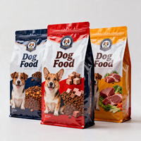 Sacs refermables personnalisés avec fermeture éclair pour animaux de compagnie, sachets en plastique pour aliments pour chiens et chats, emballage alimentaire pour animaux