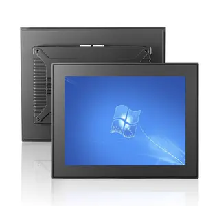 19-21 inches fully enclosed embedded industrial control all-in-one computer touch screen display PLC wall-mounted