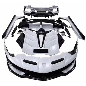 Kit de carrocería estilo <span class=keywords><strong>SVJ</strong></span>, alerón de parachoques delantero, capó de escape, kit de carrocería para <span class=keywords><strong>Lamborghini</strong></span> LP700 LP720 LP750 - Product Image 1