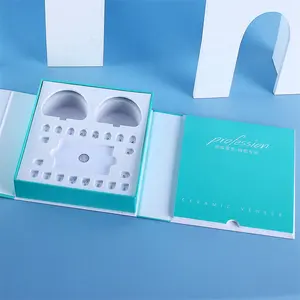Customize Double Side Open Rigid Paper Dental Orthodontic Bracket Dental Implant Veneer Packaging Gift Box For Dental Lab