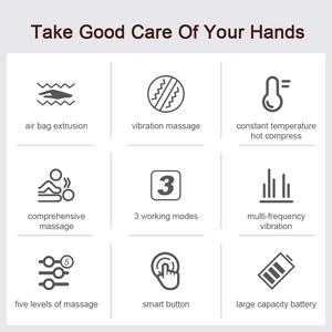 Massaggiatore mano senza fili macchina <span class=keywords><strong>terapia</strong></span> termica automatica <span class=keywords><strong>con</strong></span> compressione a caldo per la <span class=keywords><strong>terapia</strong></span> mirata del polso e del palmo delle dita - Product Image 2