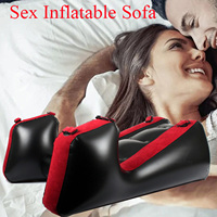 Canapé gonflable pour adultes en forme de S, à forte capacité de charge, type chaise à jambes séparées, coussin de rampe, support de position BDSM pour bondage