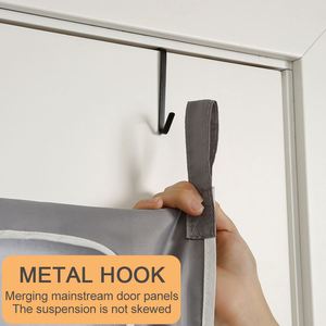 Cesto de Ropa Sucia Colgante para Baño, Bolsa de Lavandería para Colgar Detrás de la Puerta con 2 Ganchos - Product Image 3