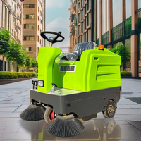 Balayeuse de rue électrique autonome Vol-2300 entièrement fermée Machine de nettoyage de route avec brosse Balayeuse de sol