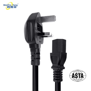 13A 250V đen/trắng 3 pin AC <span class=keywords><strong>Power</strong></span> Cord cắm nối dài với lõi đồng Sản phẩm thể loại <span class=keywords><strong>Power</strong></span> & mở rộng dây - Product Image 4