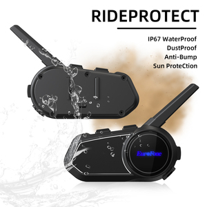 6 tay đua xe máy <span class=keywords><strong>intercom</strong></span> bluetooth thông tin liên lạc Kit Moto Interphone, giảm tiếng ồn, intercomunicador de motocicleta - Product Image 2