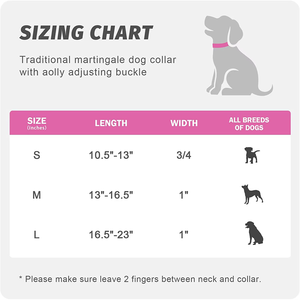 Kerah anjing Martingale, kerah reflektif nilon dapat disetel dengan gesper. Tidak ada tarikan mencegah tergelincir-membantu dengan penarik yang kuat - Product Image 6
