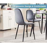 Table et chaises de cuisine pour 4 personnes, ensemble de table à manger gain de place, ensemble de table à manger 5 pièces