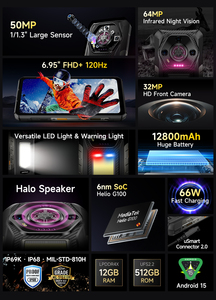 Ulefone Armor 30 โทรศัพท์มือถือที่ทนทาน มาตรฐานกันน้ำ IP68 กล้อง 64MP พร้อมระบบมองกลางคืน รองรับการชาร์จเร็ว 66W แบตเตอรี่ 12800mAh หน้าจอ 6.95 นิ้ว 120Hz แรม 12GB ความจุ 512GB ระบบปฏิบัติการ Android 15 - Product Image 2