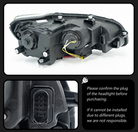 Lampes blanches cristallines 12V 6000K pour VW Passat B7 2011-2016, coque en ABS de qualité industrielle, Plug+Play, éclairage avant