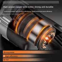 Brosse électrique multifonctionnelle portable à moteur sans balais, vitesse variable, sans clé, personnalisable OEM pour usage domestique et construction