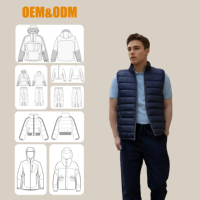 Veste d'hiver pour homme en duvet, confortable, imperméable, chaude, bleue, OEM, pas cher