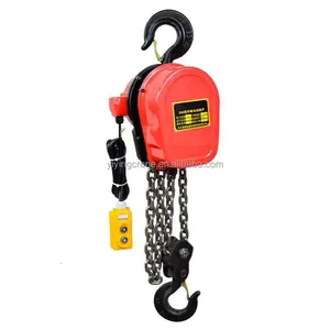 380v 3p 2 tonne 3m 6m 9m chain hoist round double speed plug for drilling with hook