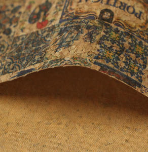 Tissu de liège artificiel <span class=keywords><strong>en</strong></span> cuir de liège synthétique PU imprimé Eco 50% avec une largeur de 1.35m - Product Image 2