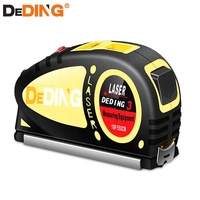 Ruban à mesurer DEDING LV05-ML de qualité industrielle professionnelle, lame en acier de haute qualité, laser rouge, précision 5 m, portée 30-50 m, utilisation en extérieur