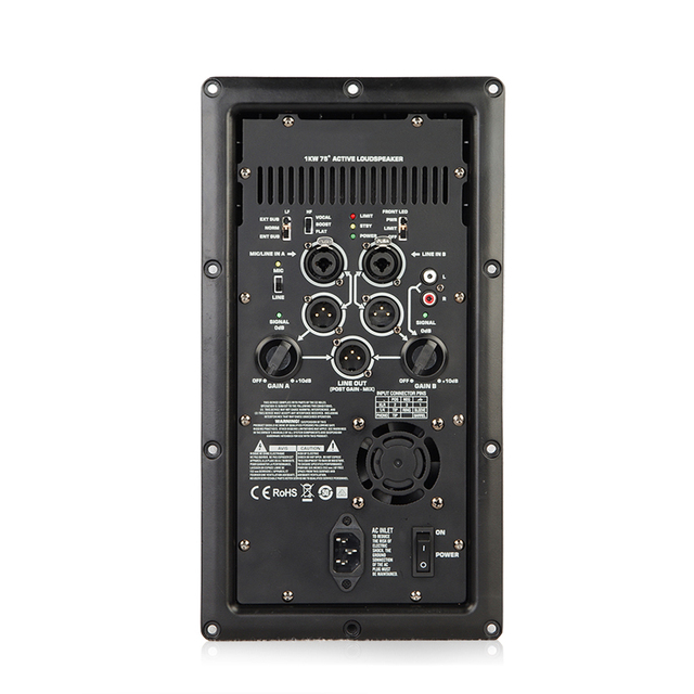 Professional Power Module 1000-watt Continuous Class D Power Amplifier for Speaker