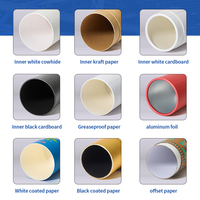 Boîte à bougie ronde en papier kraft de marque privée personnalisée Tube de papier d'emballage cylindrique pour pot et bouteille cadeau