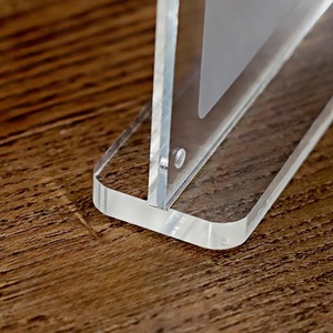A4/A5/A6 đơn đứng giá chất lượng hàng đầu kích thước khác nhau Acrylic Tabletop <span class=keywords><strong>Menu</strong></span> hiển thị đứng nhựa dấu hiệu Holders - Product Image 3