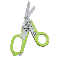 Pince de sauvetage tactique pliable en acier inoxydable pour traumatismes d'urgence, avec clé, règle, coupe-sangle et kit d'outils de survie en extérieur
