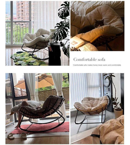 Hot bán thoải mái ngoài trời Patio vườn giải trí Rocking Ghế Ban công thư giãn sofa mây ngồi có thể ngả lười biếng Rocking ghế - Product Image 6