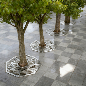 カスタマイズされた屋外樹木保護グリル、歩道用金属製樹木グレーチング、および街路用ステンレス製樹木グリル - Product Image 4