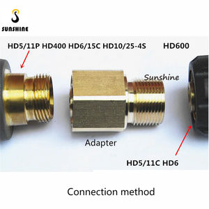 SS idropulitrice Karche HD EasyLock pistola alimentazione acqua adattatore per tubo di retromarcia in ottone connettore M22-14 per lavaggio auto - Product Image 3