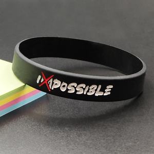 Unisex Waterproof Silicone Wristbands with Custom Logo and Color Debossed for Running Sports Team Building <b>Promotional</b> Gifts - Product Image 3