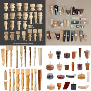 4 inch Vòng gỗ rắn đồ nội thất Chân ghế <span class=keywords><strong>sofa</strong></span> bằng gỗ chân nhà tự làm dự án thay thế gỗ nội thất tủ Ghế chân - Product Image 5