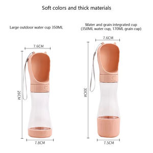 Botella de Agua Portátil 2 en 1 para Perros, a Prueba de Fugas, con Contenedor de Alimentos, Venta al Por Mayor de Fábrica - Product Image 5