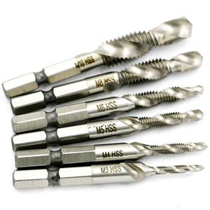 6PCS HSS4341 Hex Shank Spiral <b>Screw</b> Thread Taps Drill Bits <b>Set</b> Hex Tap Drill Bits Metric/Imperial Spiral Fluted Machine <b>Screw</b> - Product Image 6