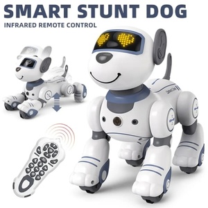 Jouet de chien télécommandé intelligent programmable SJY-BG1533 pour enfants, chien robot électronique sans fil en plastique avec lumières et fonctions éducatives - Product Image 4