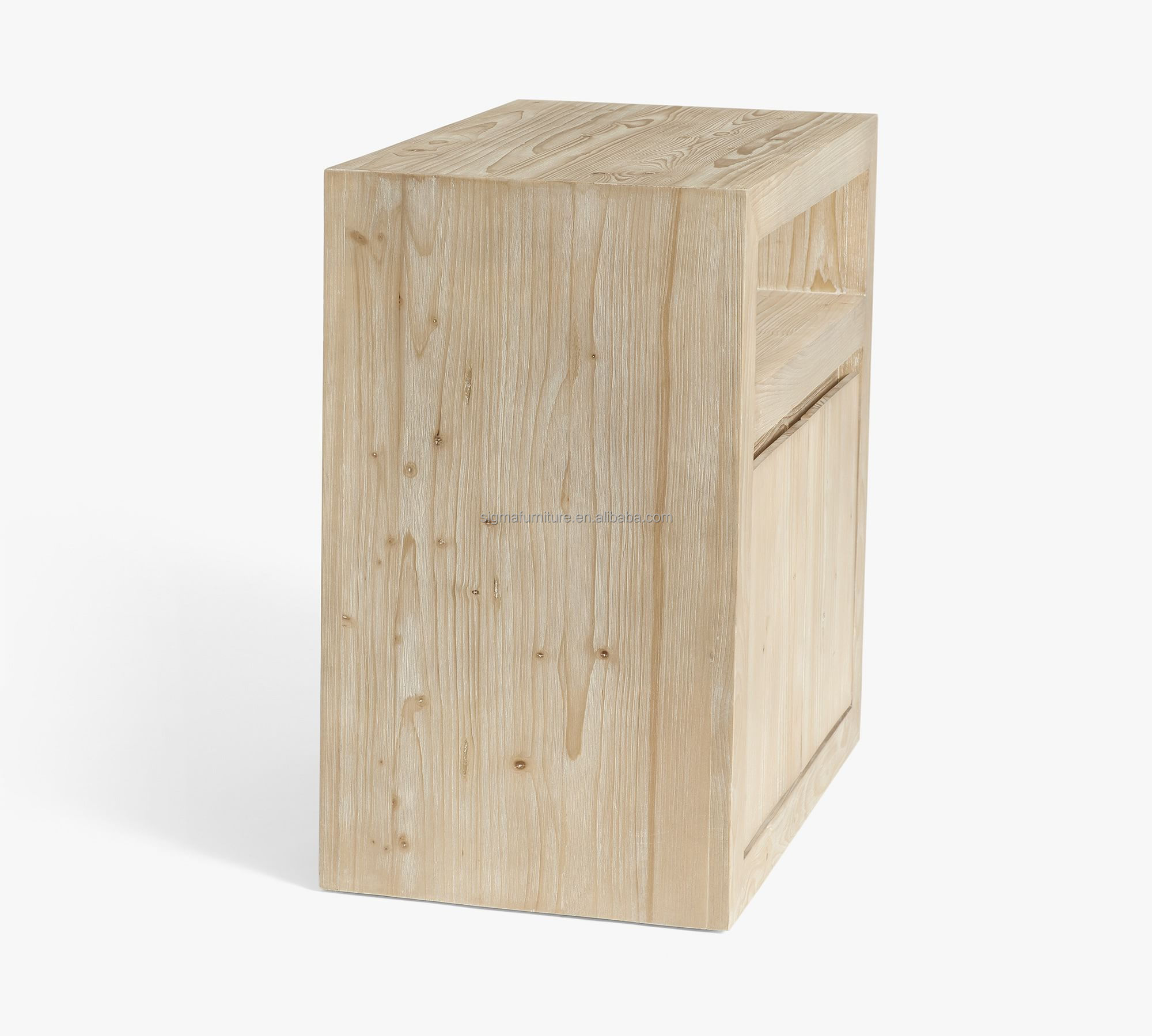New modern multipurpose nightstand wooden villa home bedside table cupboard with storage