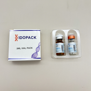 Nuovo Prodotto: Scatola Personalizzata per Doppio Flacone da 3ml, Contenitore per Peptidi, Scatola di Spedizione con Vassoio in Plastica Blister - Product Image 3