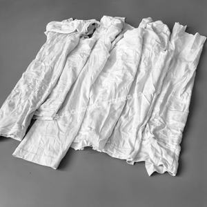 Trapos de Limpieza Reciclados para Uso en Talleres, 10KG, 25KG, 100KG de Trapos de Camiseta Blancos, Trapos de Algodón para Limpieza - Product Image 1