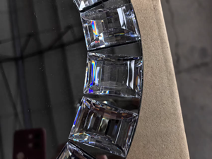 จานรองแก้วกระจกประดับอัญมณีสำหรับงานแต่งงานขายส่ง - Product Image 3