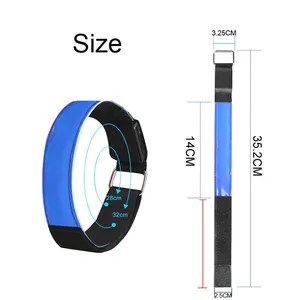 New Arrival Điều Chỉnh Sạc Sport LED Phản Quang Armband Chạy Với USB Charge Cable Cho An Toàn