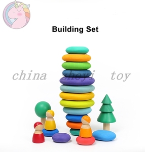 Vendita diretta in fabbrica giocattoli per bambini pietre di legno giocattoli giochi all'ingrosso personalizzati ragazzi ragazze puzzle blocchi per bambini giocattoli in cina - Product Image 4