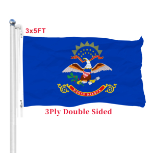 <span class=keywords><strong>Drapeau</strong></span> double face de l'État <span class=keywords><strong>du</strong></span> <span class=keywords><strong>Dakota</strong></span> <span class=keywords><strong>du</strong></span> <span class=keywords><strong>Nord</strong></span> 3x5 ft Heavy Duty 3 Ply Durable Polyester Custom Indoor Outdoor Banner - Product Image 1