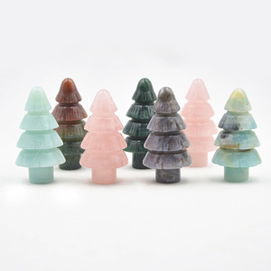 Bán Sỉ Đá Quý Trang Trí Số Lượng Lớn Tinh Thể Tự Nhiên Thạch Anh Chữa Lành Đồ Thủ Công Dân Gian Hoa Hồng Thạch Anh Rêu Mã Não Amazonite Cây Giáng Sinh - Product Image 3