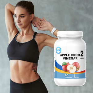 Suplemento de Fibra Dietética OEM, Gomitas Orgánicas de Vinagre de Sidra de Manzana, Fórmula Vegana Sin Gluten, Sabor a Manzana - Product Image 4