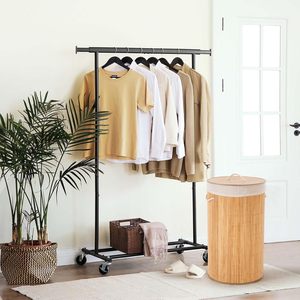 Cesto de Ropa de Bambú con Asas, Cesto de Ropa Plegable Redondo de Bambú para Lavandería, Dormitorio, Baño - Product Image 6