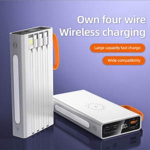 סוללת גיבוי ניידת אלחוטית 5W עם כבל מובנה, ידית נשיאה, צג LED וקיבולת גדולה <span class=keywords><strong>10000mAh</strong></span> - Product Image 5