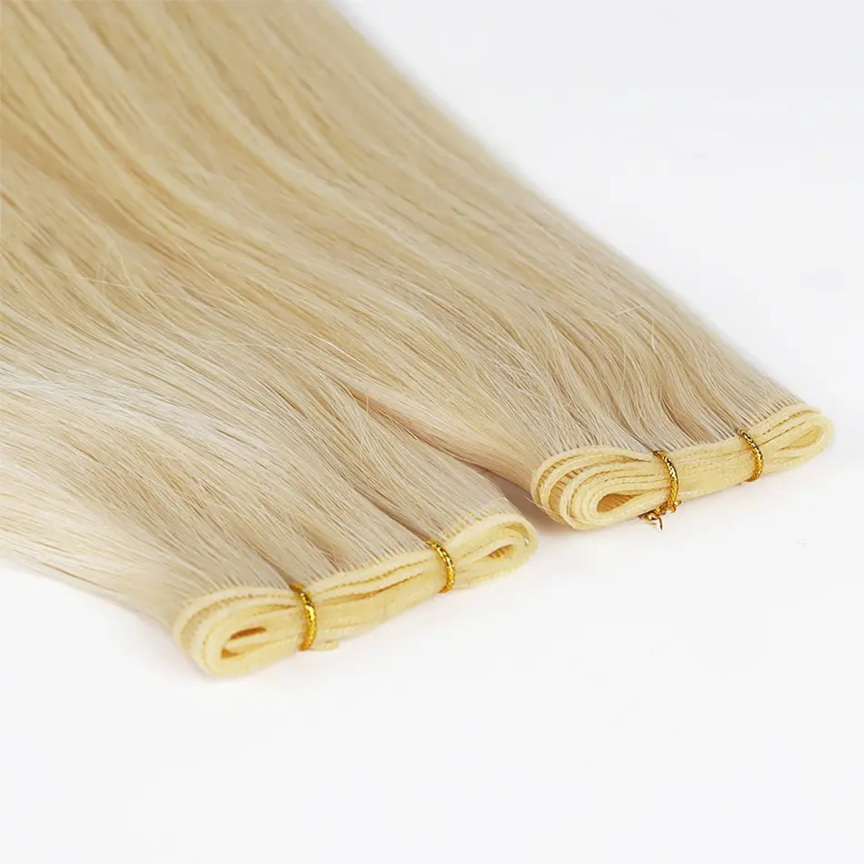 17 Years Factory Skin Weft Seamless European Hair Extensions Thin Invisible Weft No Return Hair Double Drawn Genius Weft Hair