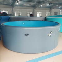 Aufblasbarer PVC-Pool für Draußen mit Drop-Stitch-Technologie, 4m Durchmesser, Rund, Großformatig, Tragbarer Familien- und Kinder-Schwimmpool mit Bodenplane