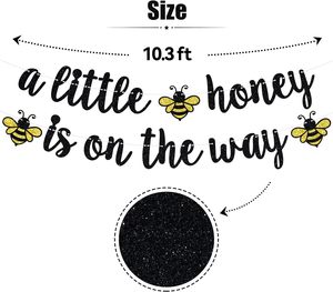 Striscione 'Un Poco di Miele è in Arrivo', Decorazioni Appese per Baby Shower a Tema Ape, Benvenuto Bimbo, Primo Compleanno del Bambino, Rivelazione del Sesso - Product Image 5