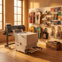 Nouveau pas cher 2 I1300 imprimante DTF 2 têtes imprimante DTF de haute qualité 24 pouces 600mm T-Shirt sacs sweats à capuche machines pour les petites entreprises