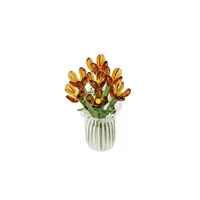 Handgefertigte Murano-Glas Bunte Kleine Blumenstrauß-Ornamente für Muttertag, Lehrertag, Heim- und Bürodekoration