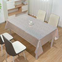 Nappe moderne en PVC RNPT, avec envers en coton blanc, résistante aux taches, rectangulaire, imperméable, lavable, pour jardin